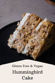 Hummingbird Cake Gluten Free Vegan Wholesome Patisserie Recipe In 2020 Hummingbird Cake Recipes Dairy Free Cake Hummingbird Cake
