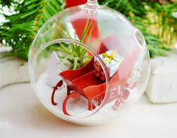 Noel Sleigh Small Terrarium Glass Globe By Beachcottageboutique 24 Diy Quilted Christmas Ornaments Christmas Crafts Decorations Quilted Christmas Ornaments