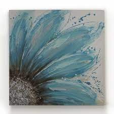 Paint your canvas a solid color, like red or blue, then brush metallic paint on half of the canvas to create stylish, modern art. Bring Out The Artist From Within 25 Creative And Easy Diy Canvas Wall Art Ideas By Cjcann Also Repin Like P Diy Canvas Wall Art Art Painting Canvas Painting