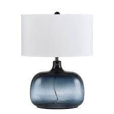 Buy top selling products like limelights stick table lamp with charging outlet in navy and bee & willow™ home alana table lamp in navy. Cal Lighting Christi Navy Blue Glass Table Lamp Bo 2263tb Bellacor