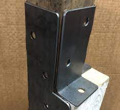After tacking all the brackets in place measure for approx lengths and purchase dom tubing locally! Posthugger 6x6 To 4x4 Post Adapter Brackets And Outside Etsy In 2021 4x4 Post Bracket Pergola