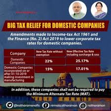 A comparison of tax rates by countries is difficult and somewhat subjective, as tax laws in most countries are extremely complex and the tax burden falls differently on different groups in each country and. Corporate Tax Rates Slashed To 22 And 15 For Domestic Companies