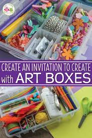 Are You Are Looking For Open Ended And Easy Art Ideas For Kids Fill Some Art Boxes Or Tinker Trays With A Va Box Art Arts And Crafts For Kids Crafts For