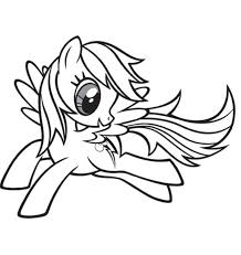 You may even spot an ariel lookalike in this bunch o. Rainbow Dash Coloring Pages To Print