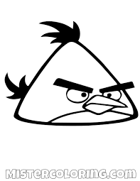 Angry birds is a game that started in 2009. Chuck Mad Angry Birds Coloring Pages Cartoon Coloring Pages Bird Coloring Pages Coloring Pages