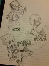 See more ideas about little nightmares fanart, nightmare, runaway kids. Fanart I Made Of Six Seven Or Rk And Mono Littlenightmares