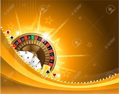 Golden Casino Background With Roulette And Playing Cards Royalty Free SVG,  Cliparts, Vectors, and Stock Illustration. Image 14578943.