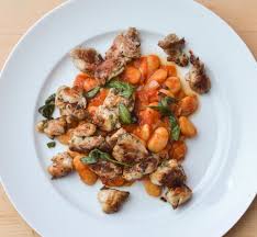 Salbei Hahnchen Mit Bohnengemuse Mampfness Rezept Bohnengemuse Hahnchen Braten Hahnchen