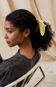 La Hearts Peach Daisy Flowy Scrunchie At Pacsun Com In 2021 Natural Hair Styles Black Girl Natural Hair Curly Hair Styles Naturally