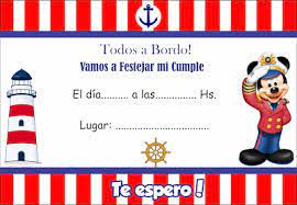 Son ideales para conservar los mejores momentos de tu día o tu fiesta de cumpleaños. Invitaciones De Mickey Mouse Marinero Para Editar Buscar Con Google Mickey Mickey Mouse Baby Shower