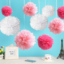 Related … looking for other key supplies for kids activities? Hmxpls Flower Ball Wedding Party Outdoor Decoration Premium Tissue Paper Pom Pom Flowers Craft Kit Purple White 8 10 12 18pcs Tissue Hanging Paper Pom Poms Craft Supplies Home