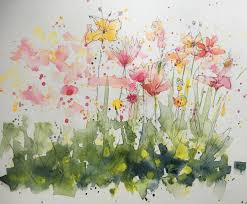 And these watercolor plant tutorials here are a wonderful way to learn how to paint. Watercolordots Become Field Of Flowers Using Permanent Marker Watercolor Art Flower Field Art