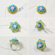 French beaded flowers are especially popular. Pandahall Tutorial On How To Make A Handmade Beaded Flower Ring For Summer 6 Steps With Pictures Instructables