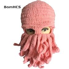 Cthulhu octopus hat pattern by amy hitchcock. Bomhcs Tentacle Octopus Cthulhu Knit Beanie Hat Cap Wind Mask Wind Mask Knit Beanie Hatbeanie Hat Aliexpress