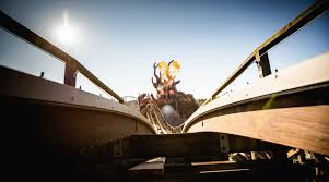 Feel the excitement as you ride over the colossos, a popular roller coaster ride in heide park. Heide Park Woodie Makes Colossal Comeback Intamin Blooloop