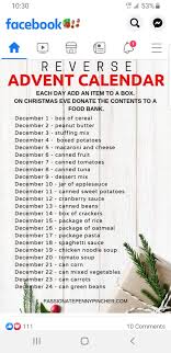 Reverse Advent Calendar Food Bank In 2020 Reverse Advent Calendar Stuffing Mix How To Can Tomatoes
