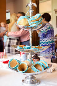 Gender reveal party food ideas. Kara S Party Ideas Ice Cream Social Gender Reveal Party Kara S Party Ideas