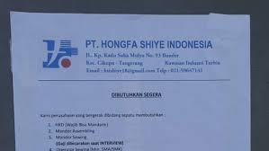 Awas beban pembayaran gaji karyawan meningkat blog gadjian from www.gadjian.com pt.strawland kawasan industri jatake jalan industri raya iii . Lowongan Kerja Pt Hongfa Shiye Indonesia Tangerang 2021