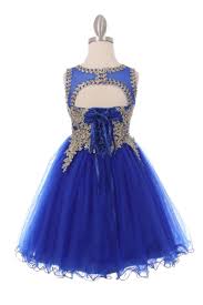 Shop For The Perfect Royal Blue Short Pageant Party Dress With Sparkling Gold Trim Pageant Dresses For Girls Under 100 D Dresses Girls Party Dress Party Dress