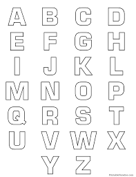 Use this free printable set of uppercase and lowercase alphabet letters to teach letter recognition to early learners. Printable Alphabet Bubble Letter Outlines