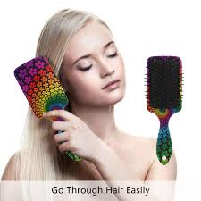Amazon.com : Kaleidoscope Colorful Hair Brush for Wet & Dry Hair Grip Soft  Bristles for Anti Static & Frizz Air Cushion Comb for Women Girls : Beauty  ...