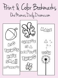 Spring Print And Color Bookmarks Printable Black And White Coloring Page With Quotes For Spring Coloring Bookmarks Free Bookmarks Kids Coloring Bookmarks