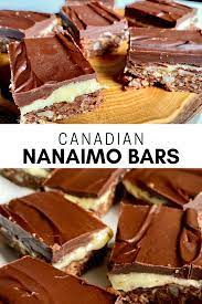 Nanaimo Bars Easy No Bake Dessert No Egg Globally Flavored Recipe Desserts Easy No Bake Desserts Baking