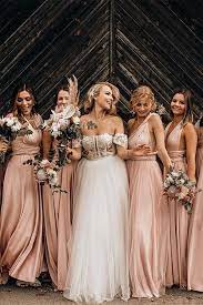 Popular Convertible Open Back Long Bridesmaid Dress With Pleats Blush Bridesmaid Dresses Champagne Bridesmaid Dresses Pink Bridesmaid Dresses