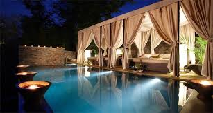 Poolfront Spa Cabanas At The Banyan Tree Club And Spa In Seoul Explore The World With Travel Nerd Nici One C Pool Water Features Banyan Tree Outdoor Cabana