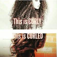 Fyi People Who Have Straight Or Wavy Hair This Is The Difference Between Curly And Curled Curly Hair Styles Curly Hair Tips Curly Hair Styles Naturally