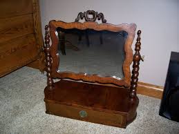 Antique Dresser Top Mirror Shaving Drawer Civil War Era Victorian Furniture Victorian Victorian Furniture Vintage Dressing Tables Antique Dresser