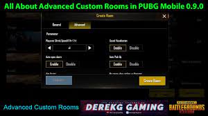 Derekg S Advanced Room Creation Guide For Pubg Mobile 0 9 0 Global Update Youtube