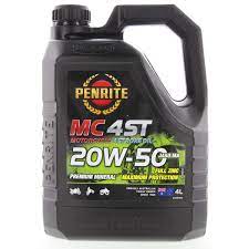 Penrite Premium Mineral Mc 4 St 20w 50 Motorcycle Oil 4l Mc420w50004 Motorcycle Oils Repco Australia
