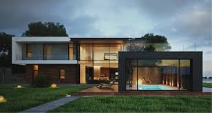 Open floor plans foster family togetherness, as well as increase your options when entertaining guests. Futuristic Lake House With An Square Design Neat Homes