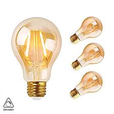 Maybe you would like to learn more about one of these? Gmy Lighting Led Edison Filament Light Bulb Vintage Style A19 2 5w Equivalent To 17w Incandescent 120v E26 2200k Warm White 4 Pack Buy Online In Dominica At Dominica Desertcart Com Productid 45781972