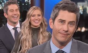 Arie Luyendyk Jr brings new fiancee Lauren Burnham onto Jimmy Kimmel