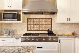 A tiled backsplash can add interesting texture and personality to your kitchen. Tile Mural Behind Range Ideas Photos Houzz