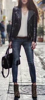 Leather Jacket Fashion Leather Jacket Outfits Clothes