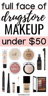Full Face Of Drugstore Makeup Kit Under 50 Liana Desu Drugstore Makeup Makeup Kit Best Drugstore Makeup