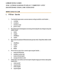 Jangan lupa share ke teman teman kalian apabila kalian merasa artikel ini bermanfaat untuk kalian. Top Pdf Soal Uh Ips Kelas 7 Bab Interaksi Sosial Dan Sosialisasi 123dok Com