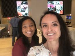 HokiesinNYC CNRE alumna Kathryn Prociv (right), a weather producer for NBC  News, gave a warm Hokie welcome to Denashia Dunnaville, a journalism and  political science major who served as an intern for