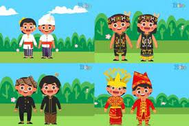 Mulai dari model gambar pakaian adat versi kartun sepatu tas hingga berbagai macam fashion. Apa Saja Bentuk Keragaman Sosial Budaya Indonesia Serta Manfaat Keragaman Sosial Budaya Semua Halaman Bobo