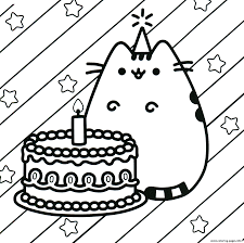 Amongst so many other benefits, it teaches kids to focus, it builds motor skills, and it helps them to. Pusheen Cake Happy Birthday Coloring Pages Printable