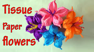 The ones included here are made from tissue paper and the video breaks down the steps in a simple way. Diy Crafts How To Make Tissue Paper Flowers Easy Ana Diy Crafts Youtube