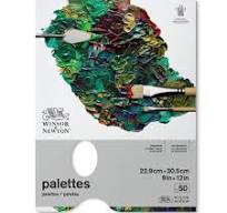 Winsor & Newton Professional Tear Off Palette Paper, Transparent 9-x-12-Inch
