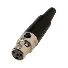 I've attached a picture of the plug and the 2 wires coming out. Amphenol Ag4f 4 Way Female Mini Xlr Connector For Audeze Akg O7mm Unit Audiophonics
