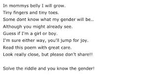 Gender Reveal Poem For A Girl Gender Reveal Gender Reveal Party Gender