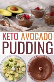 An Easy Keto Chocolate Avocado Pudding Low Carb Dessert It S One Of The Easiest Low Carb Cho Avocado Recipes Dessert Avocado Chocolate Pudding Avocado Pudding