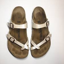 Birkenstock Sandals Birkenstock Size Chart Uk Store Display Birkenstock Only Tried On No Flaws No Box Mayari Pearl White Size 9 For Women Regular Fit Birkenstock Pearl White Birkenstock Sandals