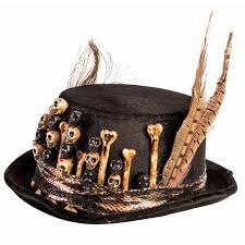 Take a pen and some string that's 2 1/2 inches long. Costume Hats Headgear Voodoo Top Hat Headband Skull Bones Feathers Halloween Costume Accessory Costume Reenactment Theater Apparel